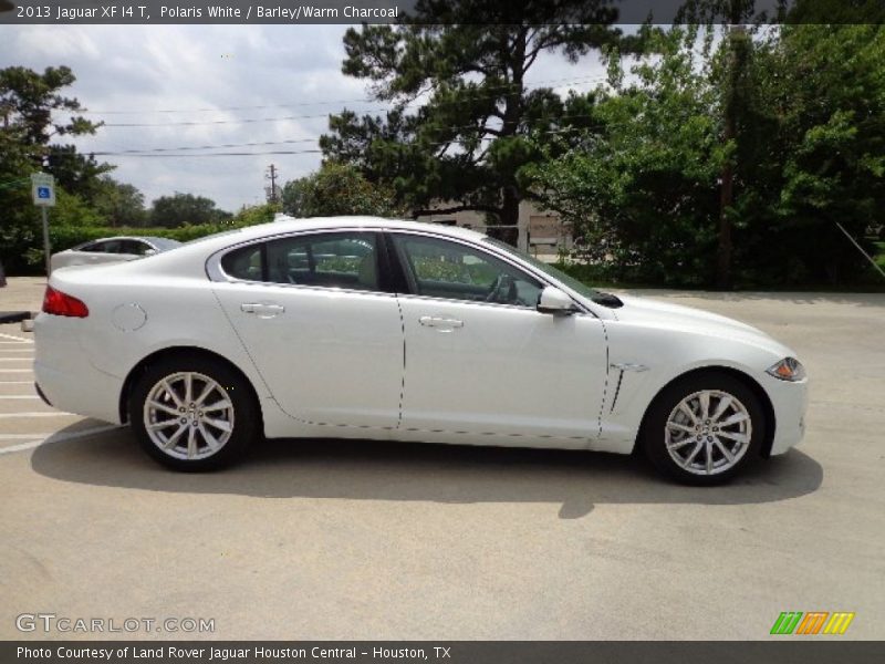 Polaris White / Barley/Warm Charcoal 2013 Jaguar XF I4 T