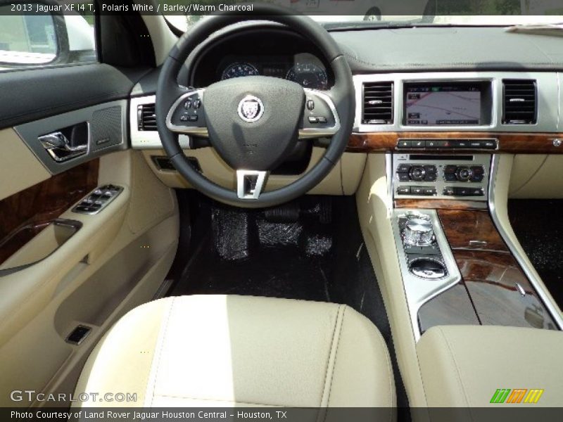Polaris White / Barley/Warm Charcoal 2013 Jaguar XF I4 T