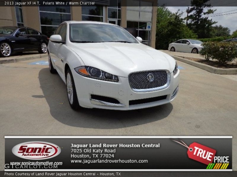 Polaris White / Warm Charcoal 2013 Jaguar XF I4 T