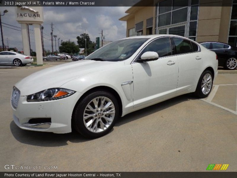 Polaris White / Warm Charcoal 2013 Jaguar XF I4 T