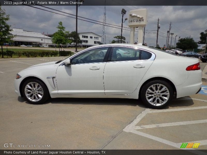 Polaris White / Warm Charcoal 2013 Jaguar XF I4 T
