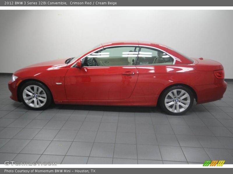Crimson Red / Cream Beige 2012 BMW 3 Series 328i Convertible