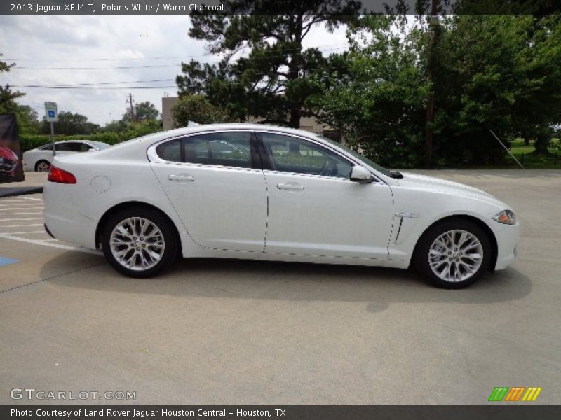 Polaris White / Warm Charcoal 2013 Jaguar XF I4 T