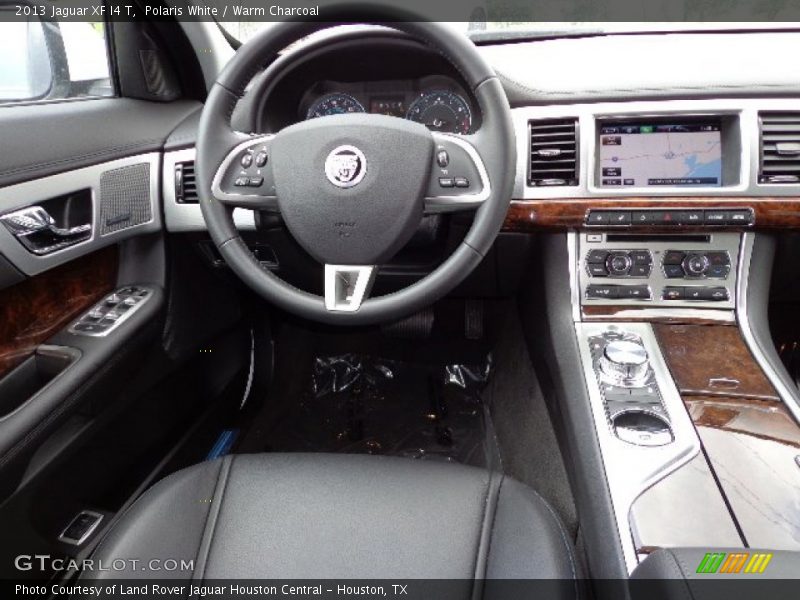 Polaris White / Warm Charcoal 2013 Jaguar XF I4 T
