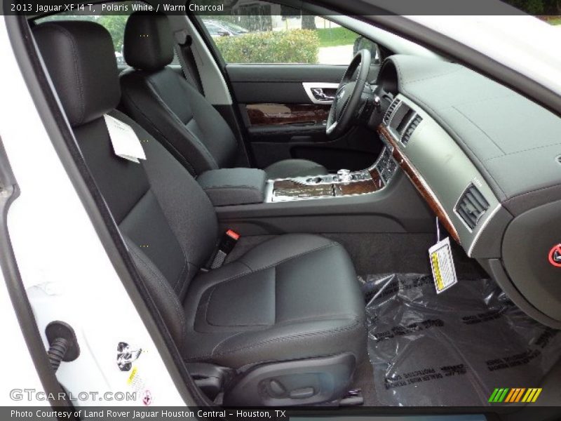 Polaris White / Warm Charcoal 2013 Jaguar XF I4 T