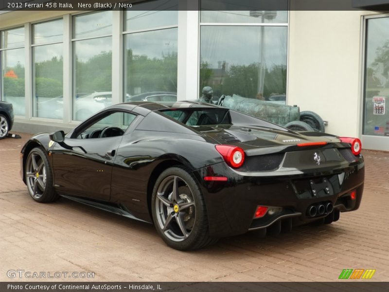 Nero (Black) / Nero 2012 Ferrari 458 Italia