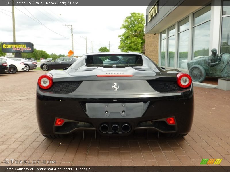 Nero (Black) / Nero 2012 Ferrari 458 Italia