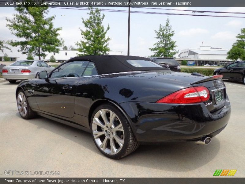 Celestial Black Metallic / Portfolio Navy/Poltrona Frau Leather Headlining 2013 Jaguar XK XK Convertible