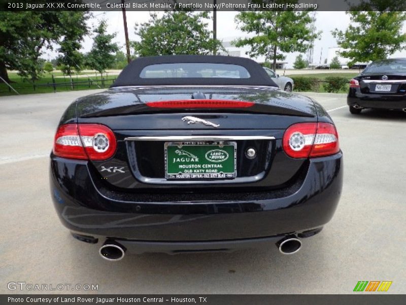 Celestial Black Metallic / Portfolio Navy/Poltrona Frau Leather Headlining 2013 Jaguar XK XK Convertible