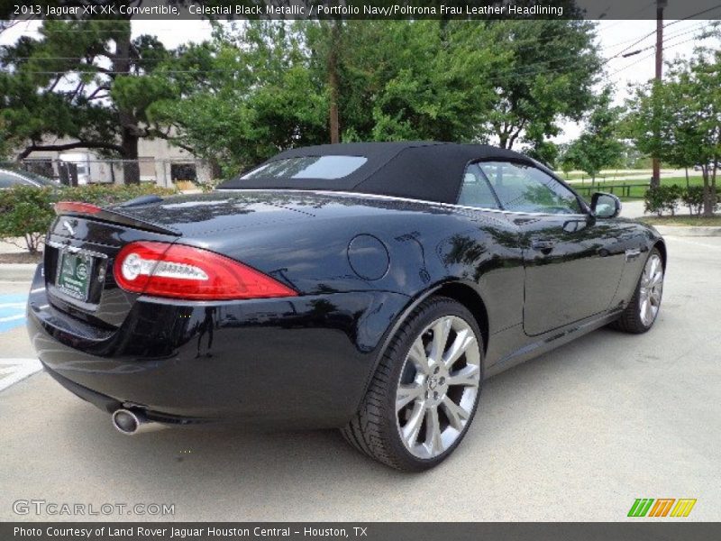 Celestial Black Metallic / Portfolio Navy/Poltrona Frau Leather Headlining 2013 Jaguar XK XK Convertible