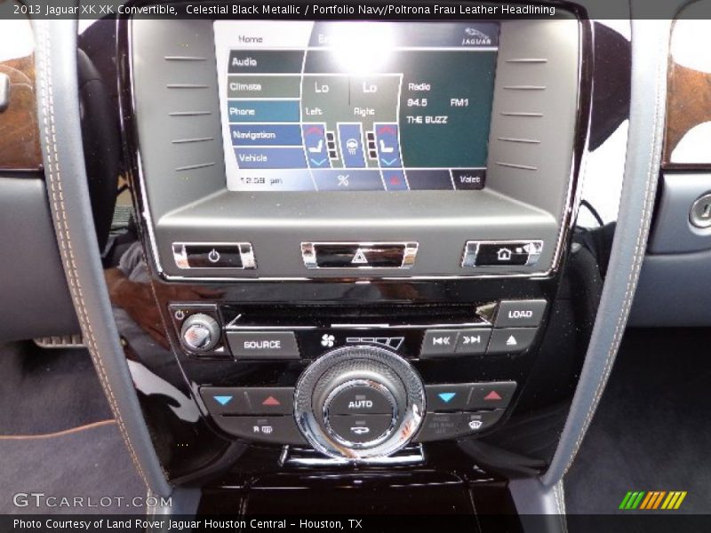 Celestial Black Metallic / Portfolio Navy/Poltrona Frau Leather Headlining 2013 Jaguar XK XK Convertible