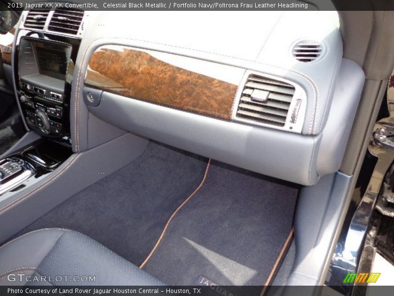 Celestial Black Metallic / Portfolio Navy/Poltrona Frau Leather Headlining 2013 Jaguar XK XK Convertible