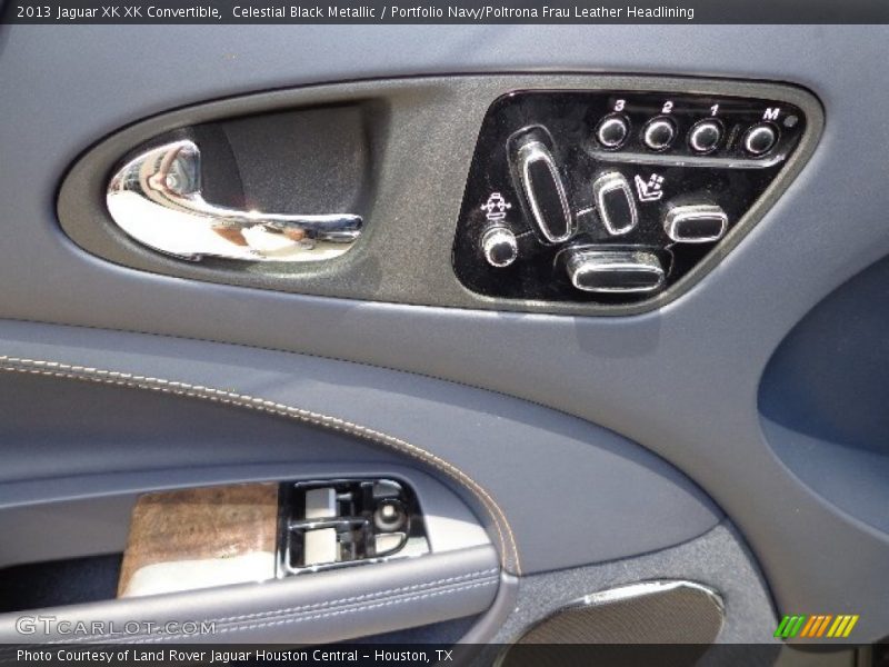 Celestial Black Metallic / Portfolio Navy/Poltrona Frau Leather Headlining 2013 Jaguar XK XK Convertible