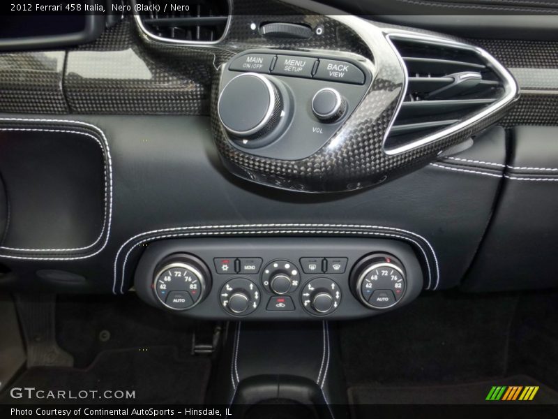 Controls of 2012 458 Italia