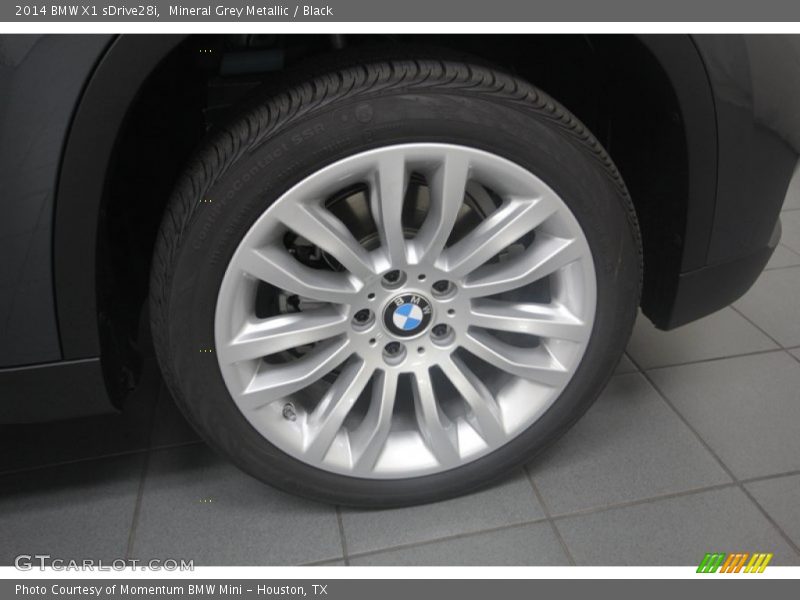 Mineral Grey Metallic / Black 2014 BMW X1 sDrive28i
