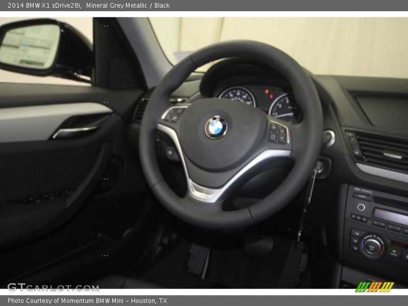 Mineral Grey Metallic / Black 2014 BMW X1 sDrive28i