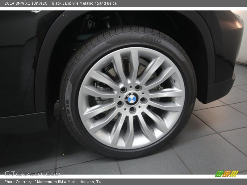 Black Sapphire Metallic / Sand Beige 2014 BMW X1 sDrive28i