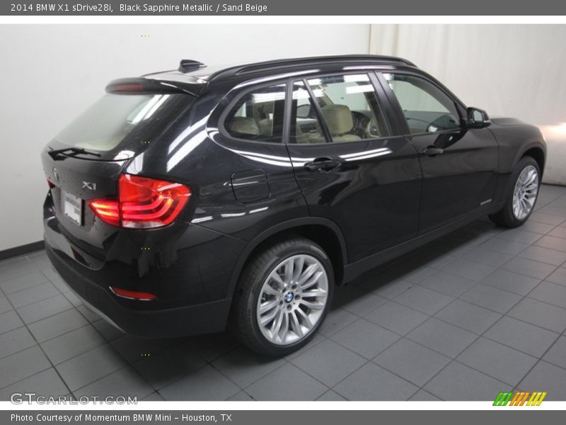Black Sapphire Metallic / Sand Beige 2014 BMW X1 sDrive28i
