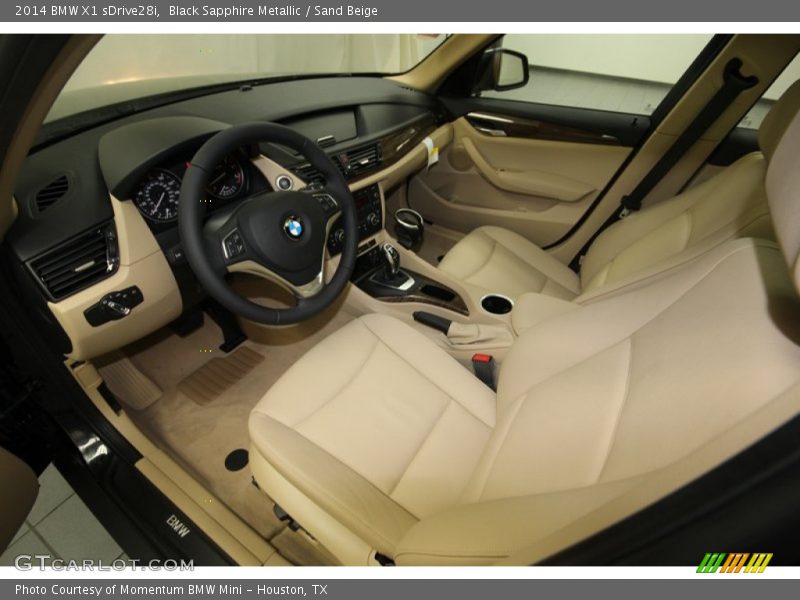Black Sapphire Metallic / Sand Beige 2014 BMW X1 sDrive28i