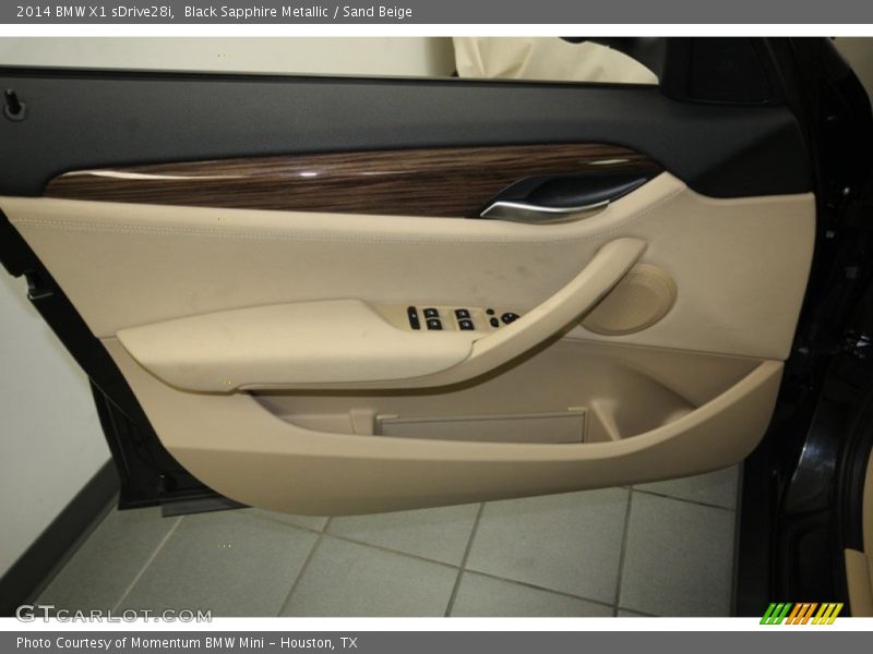 Black Sapphire Metallic / Sand Beige 2014 BMW X1 sDrive28i