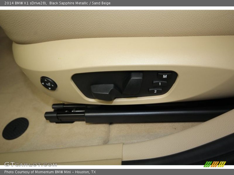 Black Sapphire Metallic / Sand Beige 2014 BMW X1 sDrive28i