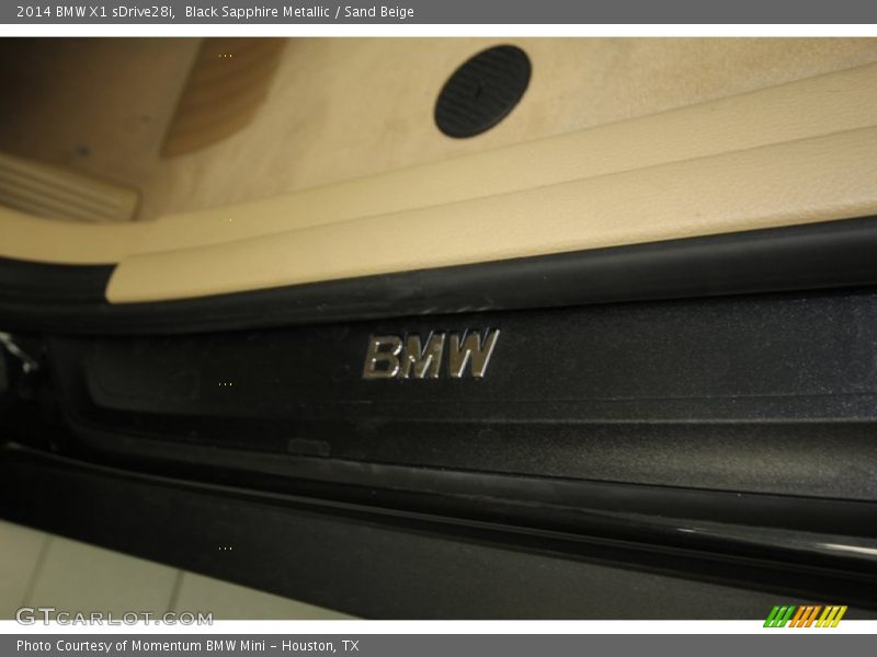 Black Sapphire Metallic / Sand Beige 2014 BMW X1 sDrive28i
