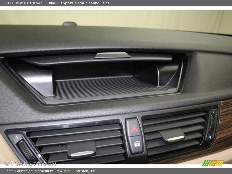 Black Sapphire Metallic / Sand Beige 2014 BMW X1 sDrive28i
