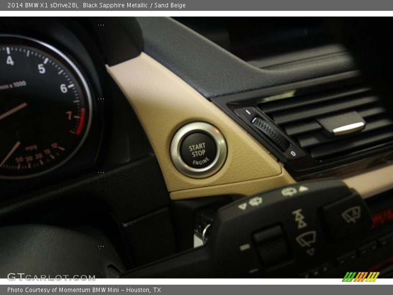 Black Sapphire Metallic / Sand Beige 2014 BMW X1 sDrive28i