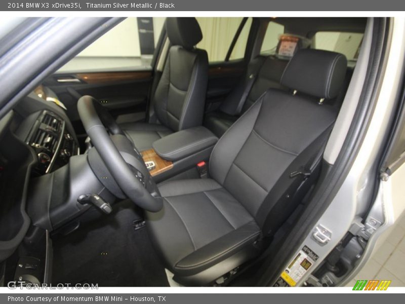 Titanium Silver Metallic / Black 2014 BMW X3 xDrive35i