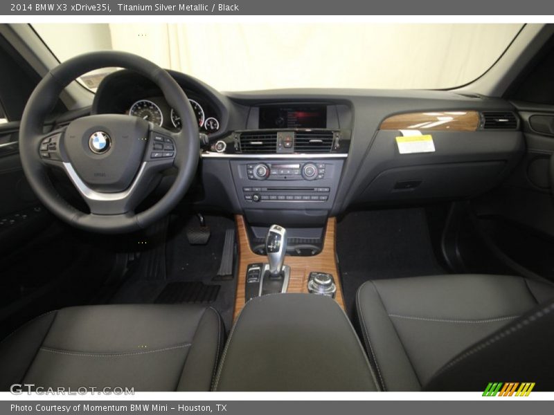 Titanium Silver Metallic / Black 2014 BMW X3 xDrive35i