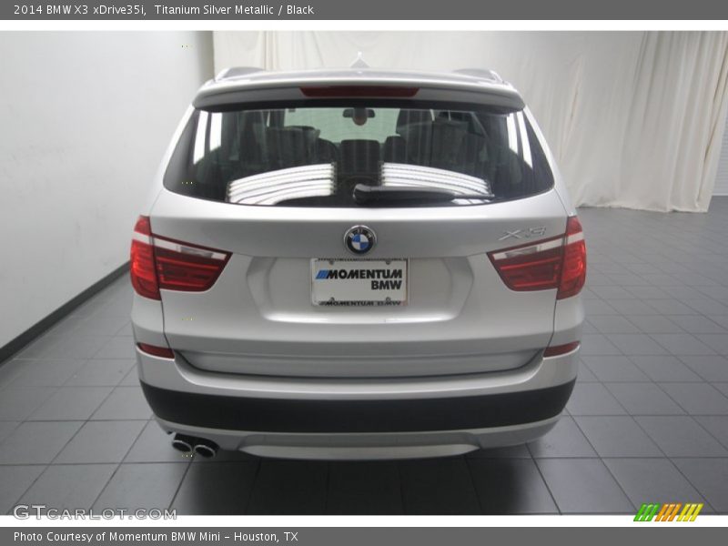 Titanium Silver Metallic / Black 2014 BMW X3 xDrive35i