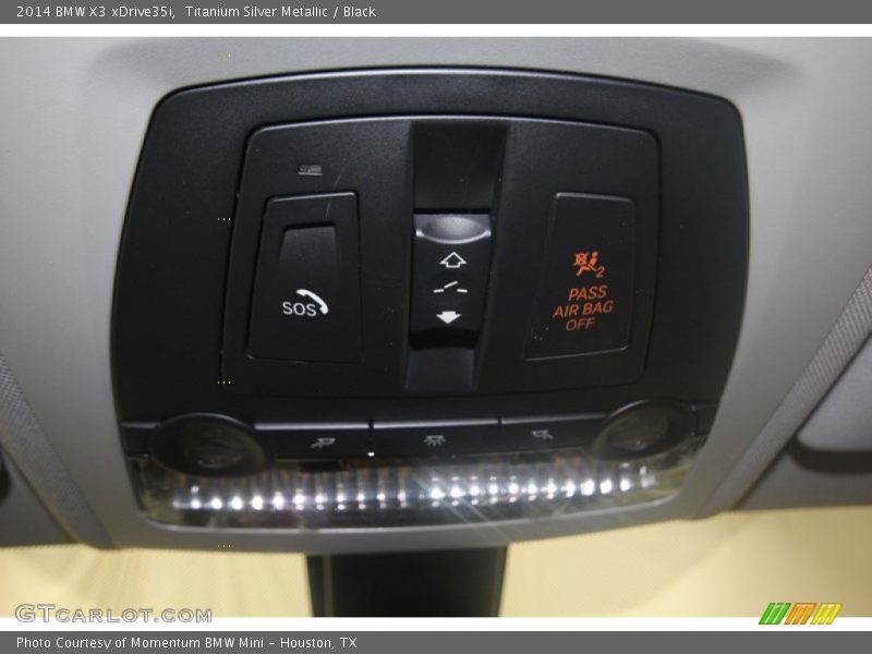 Titanium Silver Metallic / Black 2014 BMW X3 xDrive35i