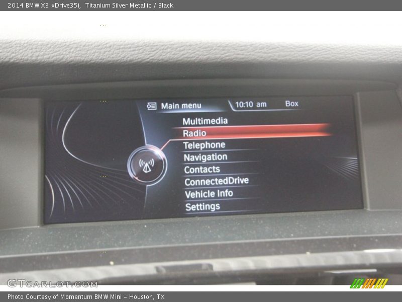 Titanium Silver Metallic / Black 2014 BMW X3 xDrive35i