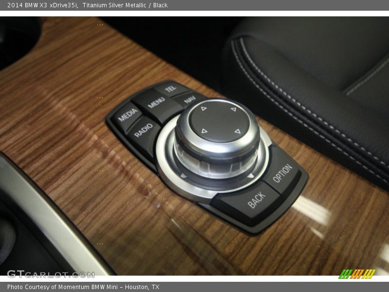 Titanium Silver Metallic / Black 2014 BMW X3 xDrive35i
