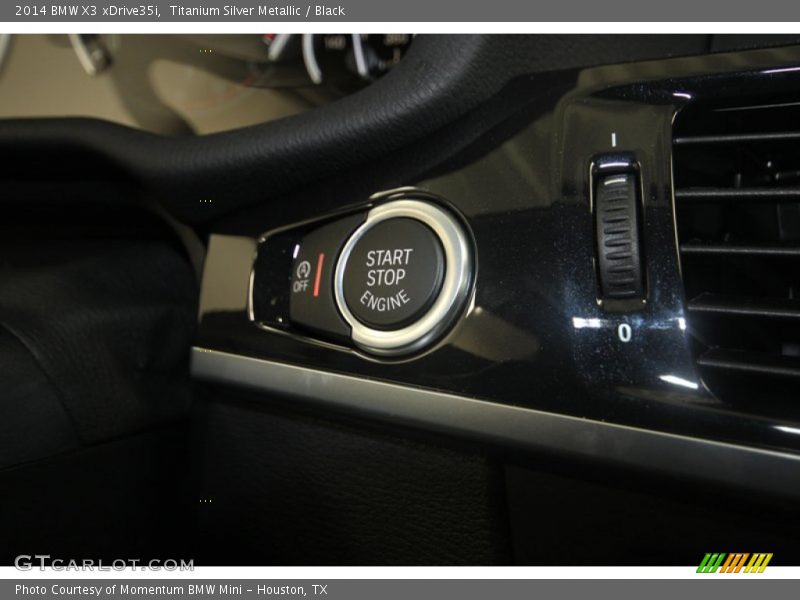 Titanium Silver Metallic / Black 2014 BMW X3 xDrive35i