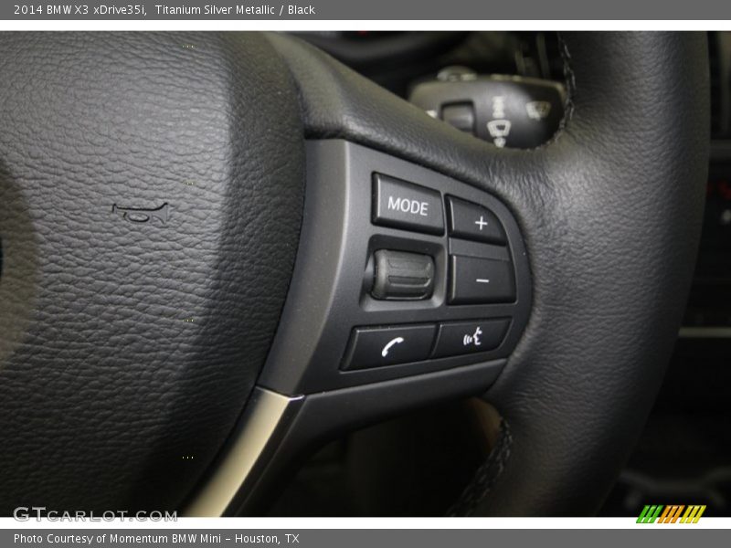 Titanium Silver Metallic / Black 2014 BMW X3 xDrive35i