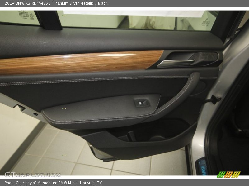 Titanium Silver Metallic / Black 2014 BMW X3 xDrive35i