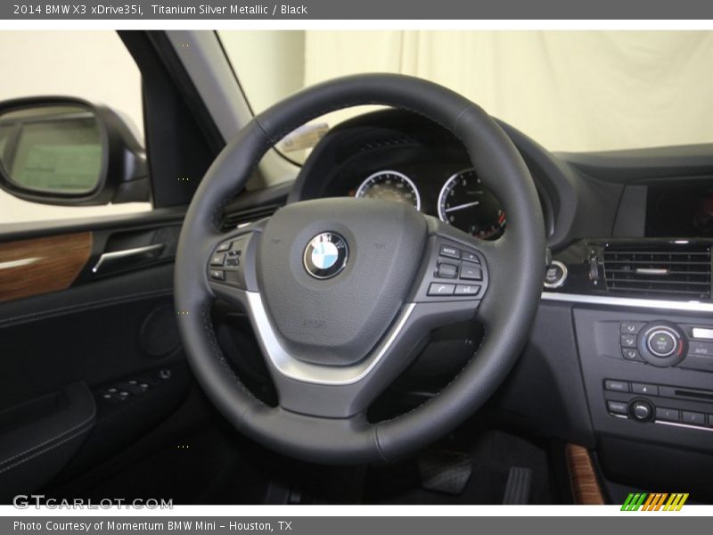 Titanium Silver Metallic / Black 2014 BMW X3 xDrive35i