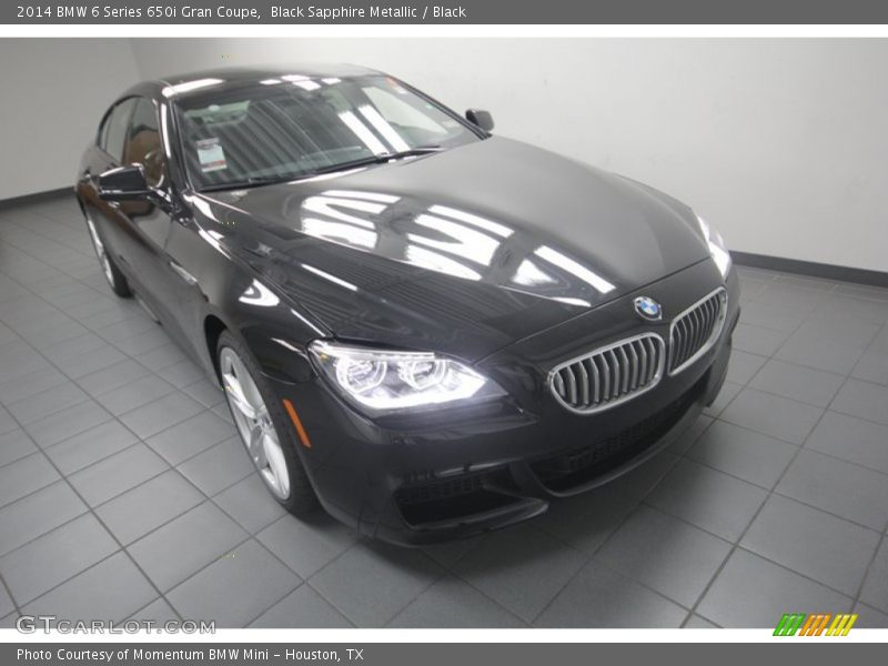 Black Sapphire Metallic / Black 2014 BMW 6 Series 650i Gran Coupe