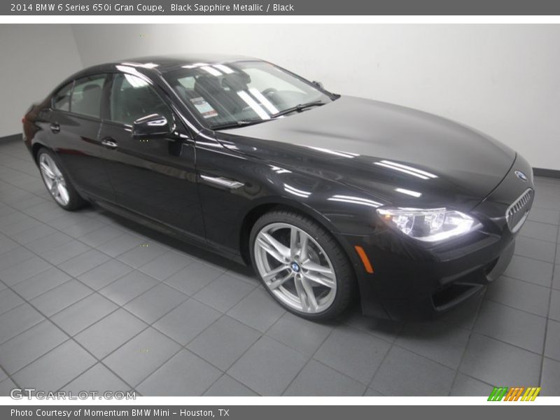 Black Sapphire Metallic / Black 2014 BMW 6 Series 650i Gran Coupe