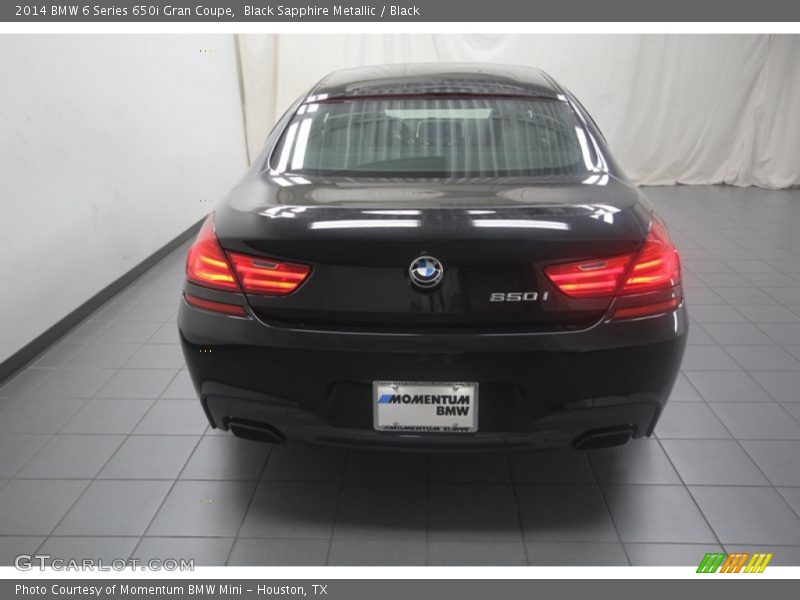 Black Sapphire Metallic / Black 2014 BMW 6 Series 650i Gran Coupe