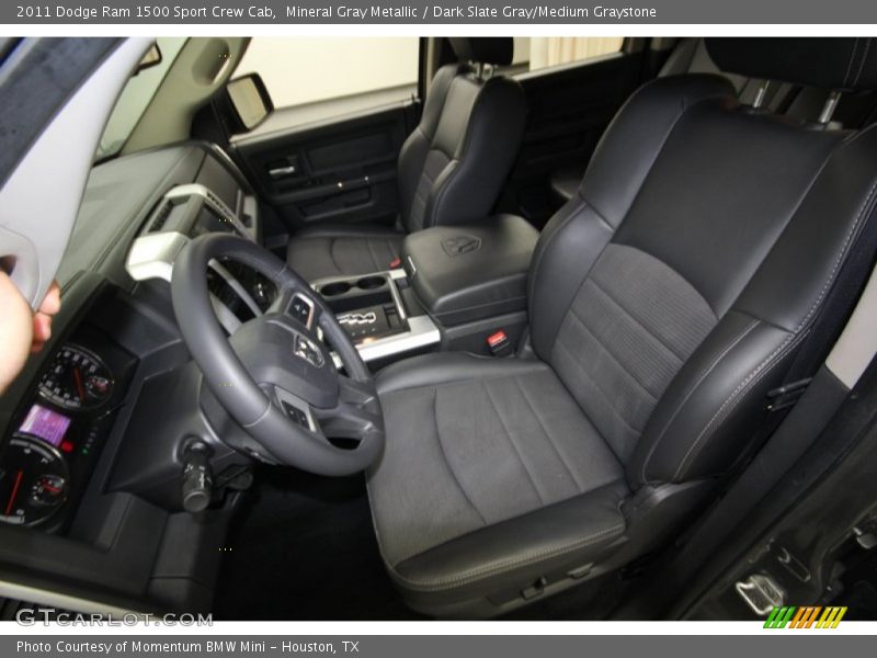 Front Seat of 2011 Ram 1500 Sport Crew Cab