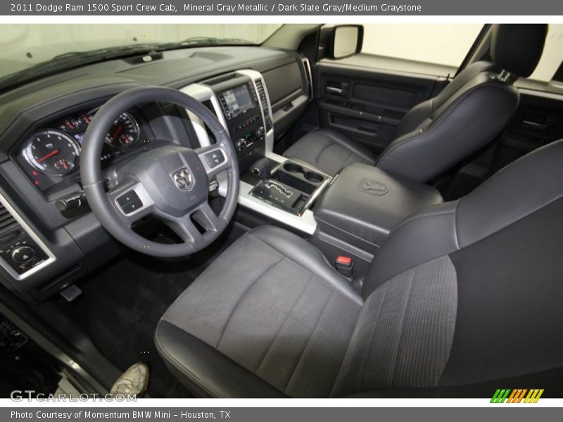 Dark Slate Gray/Medium Graystone Interior - 2011 Ram 1500 Sport Crew Cab 