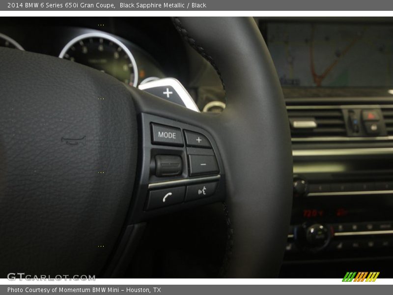 Black Sapphire Metallic / Black 2014 BMW 6 Series 650i Gran Coupe