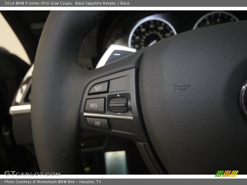 Black Sapphire Metallic / Black 2014 BMW 6 Series 650i Gran Coupe