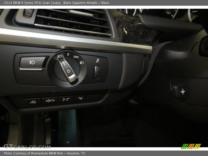 Black Sapphire Metallic / Black 2014 BMW 6 Series 650i Gran Coupe