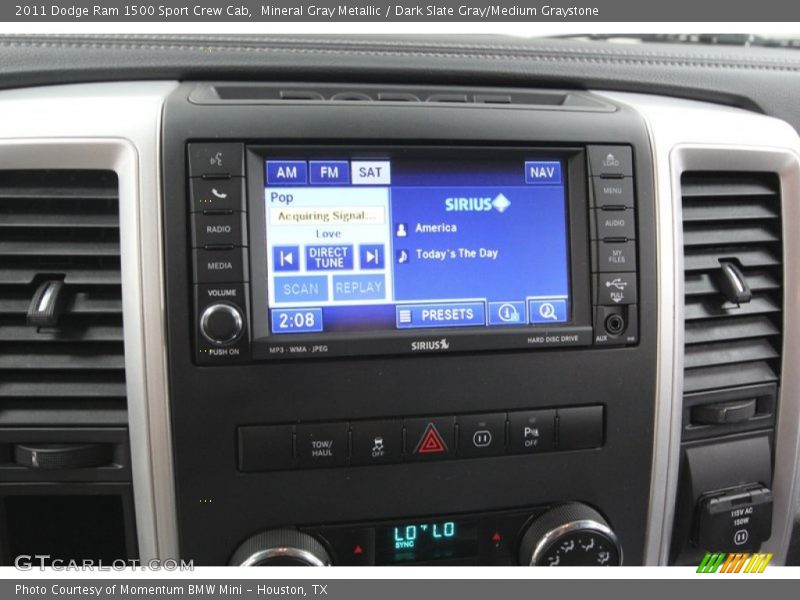Mineral Gray Metallic / Dark Slate Gray/Medium Graystone 2011 Dodge Ram 1500 Sport Crew Cab