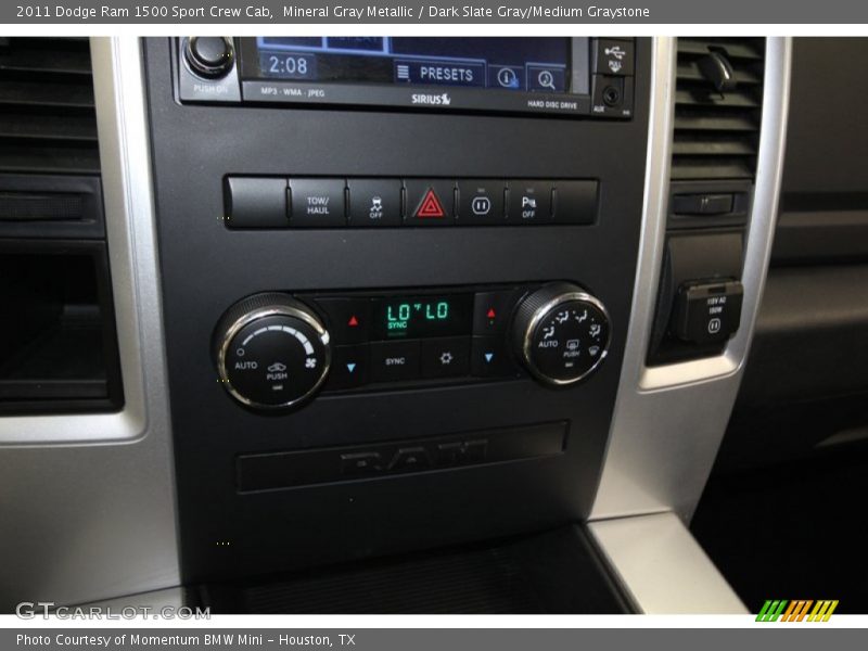 Controls of 2011 Ram 1500 Sport Crew Cab