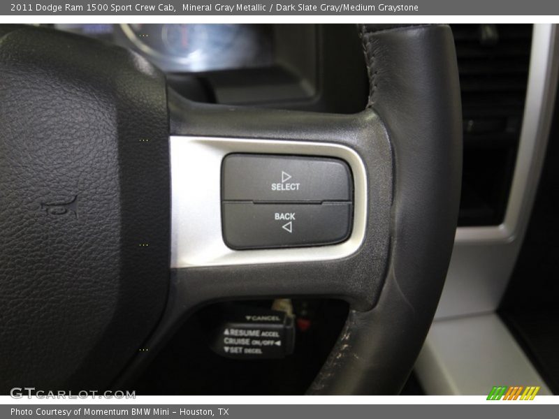 Mineral Gray Metallic / Dark Slate Gray/Medium Graystone 2011 Dodge Ram 1500 Sport Crew Cab