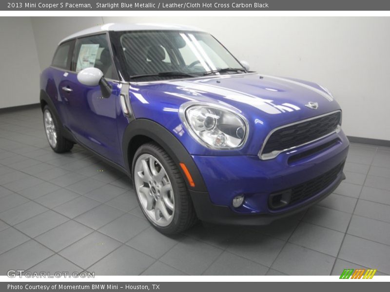 Starlight Blue Metallic / Leather/Cloth Hot Cross Carbon Black 2013 Mini Cooper S Paceman
